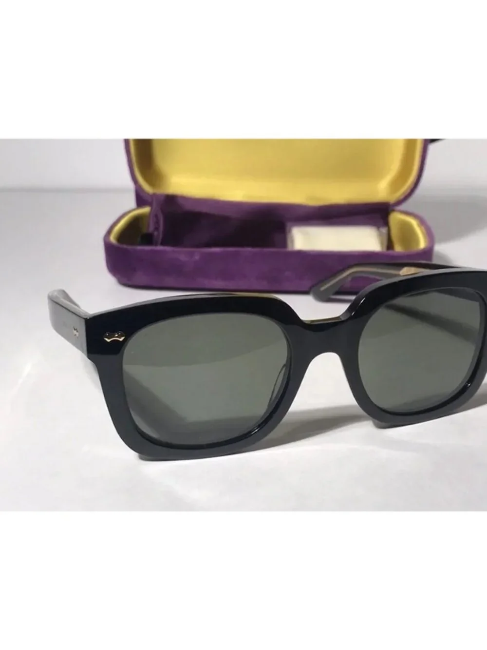 New Authentic Gucci GG0912S 001 Black Square Sunglasses with Case